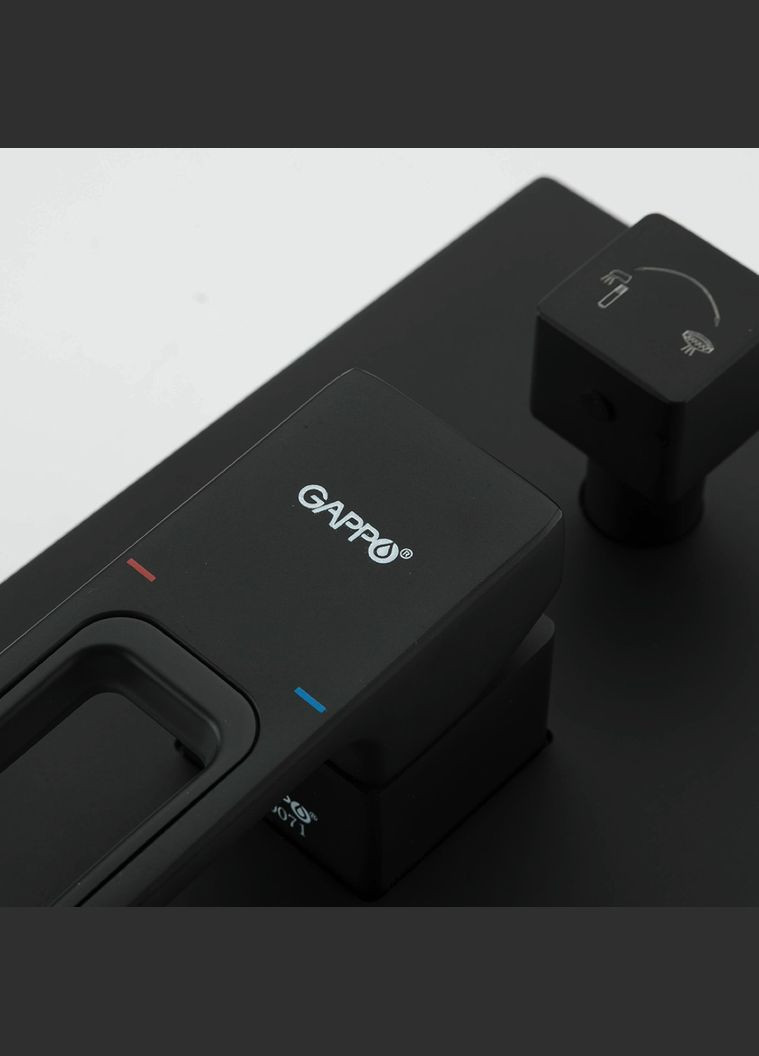 Встраиваемая душевая система G71176, излив - переключатель на лейку, 3-функции, черный GAPPO (275335426)