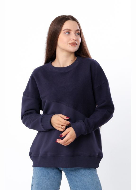 Темно-синий зимний джемпер женский (p-16133) Носи своє