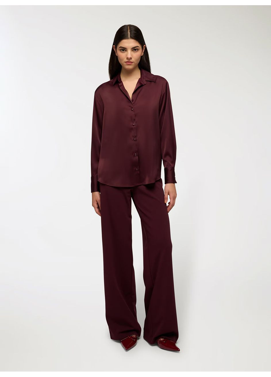 Сливовая блузка женщин Terranova