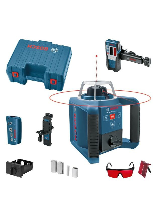 Ротационный лазерный нивелир GRL 300 HV (300 м) + LR1 + RC1 + держатель (24927) Bosch (323165852)