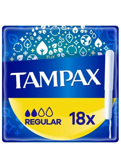 Тампони Regular з аплікатором 18 шт. (8006540858509) Tampax (397596635)