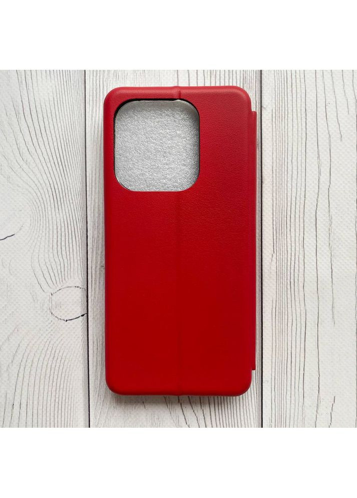 Чехол-книжка красный с рисунком на Xiaomi Redmi Note 14 4G Девушка с рюкзаком (принт 9) Creative (364688213)