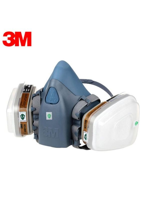 Защитная полумаска респиратор 3M 7502 с фильтрами 3М (326065837)
