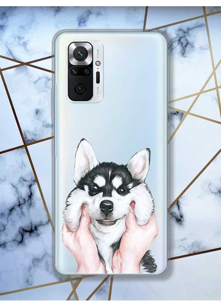 Прозорий чохол для Xiaomi Redmi Note 10 Pro/10 Pro Max Мордочка | принт 121 Creative (359486714)