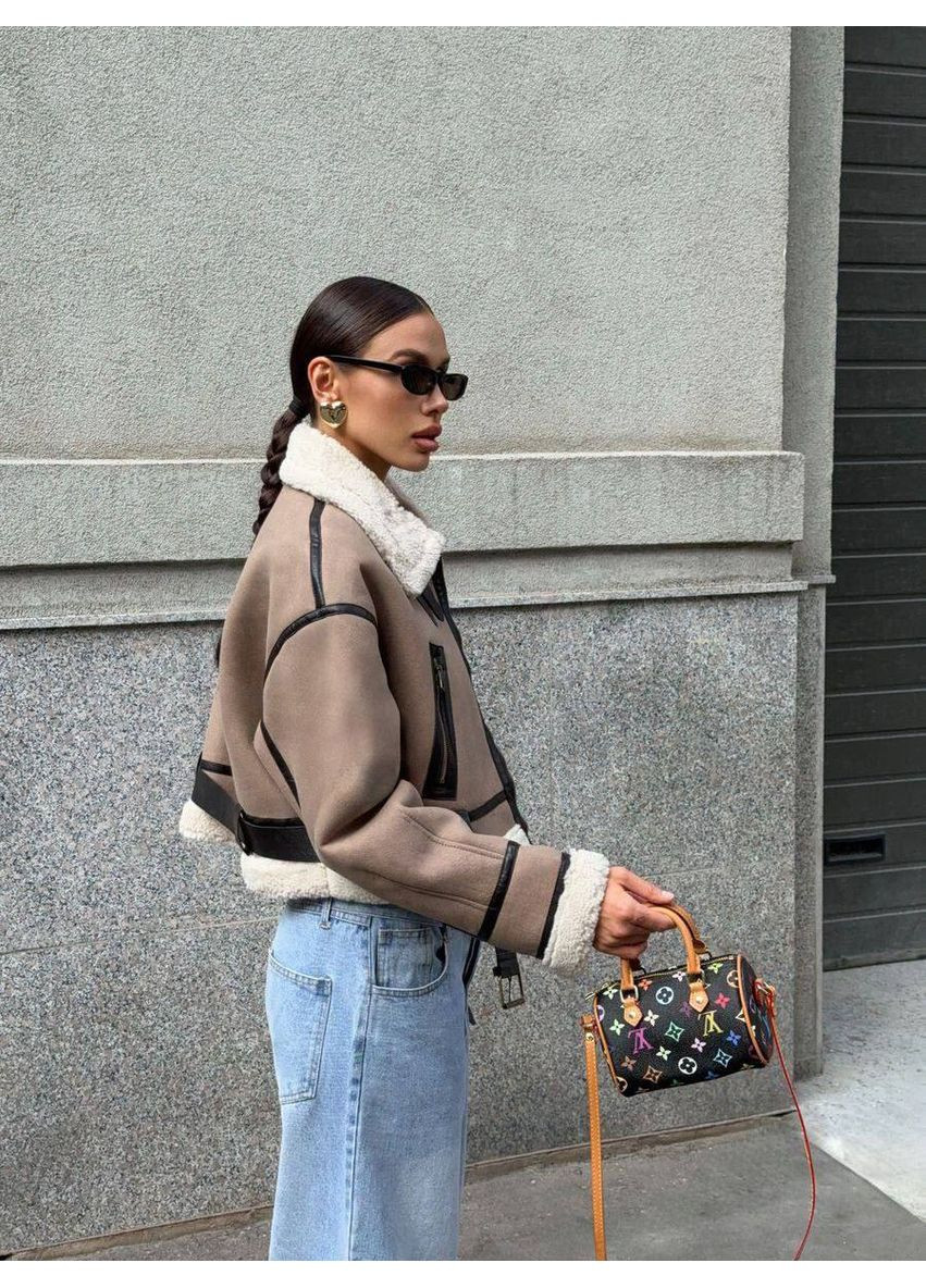 Дубленка женская трендовая (замеры в описании) Vione (368708726)