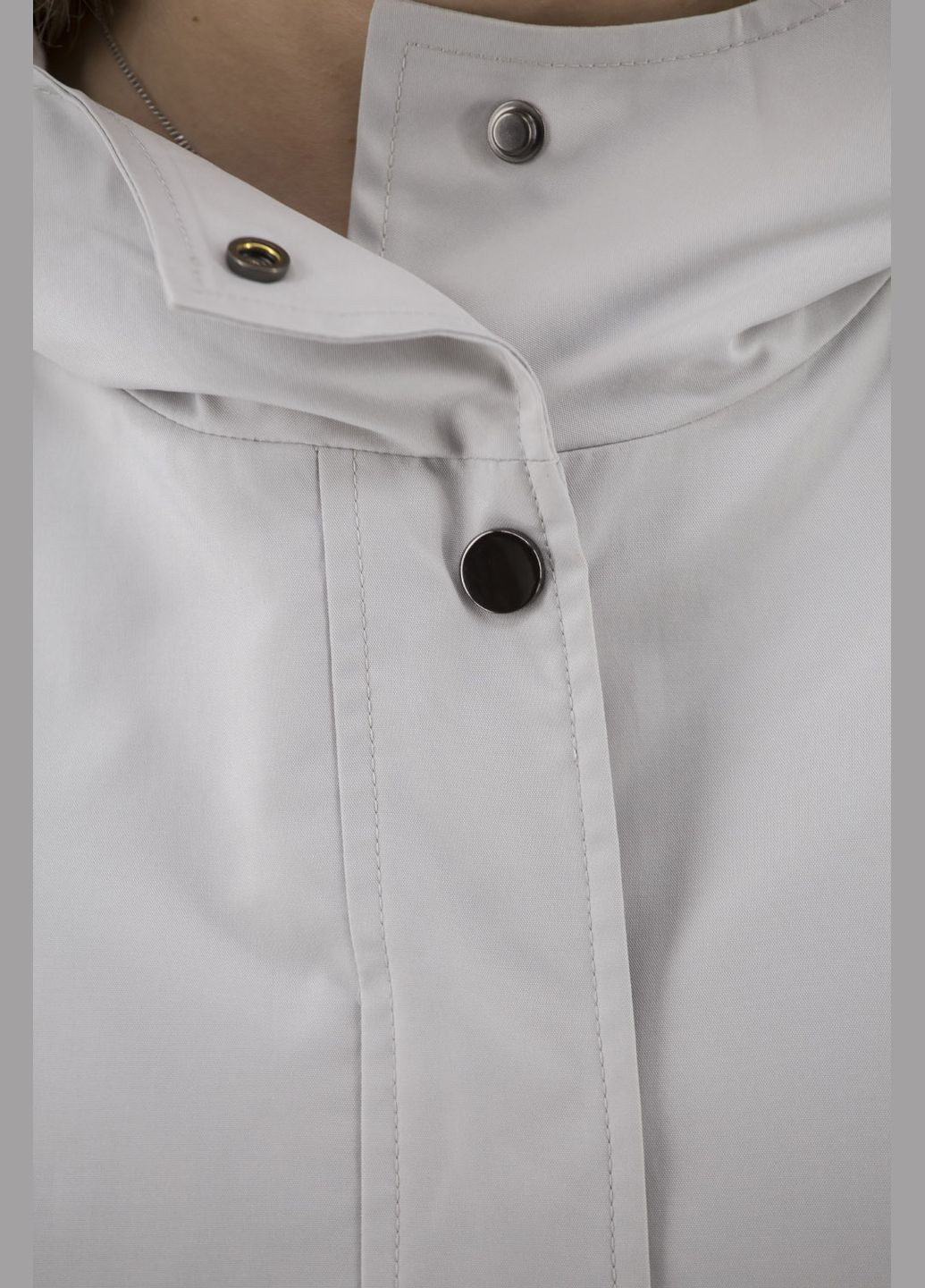 Сіра демісезонна жіноча спортивна куртка весна-осінь без утеплювача з капюшоном (, ), 29818 Bella Bicchi