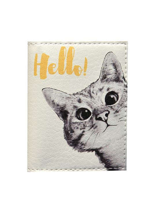 Обложка на ID паспорт Любопытный котик Україна (336921319)