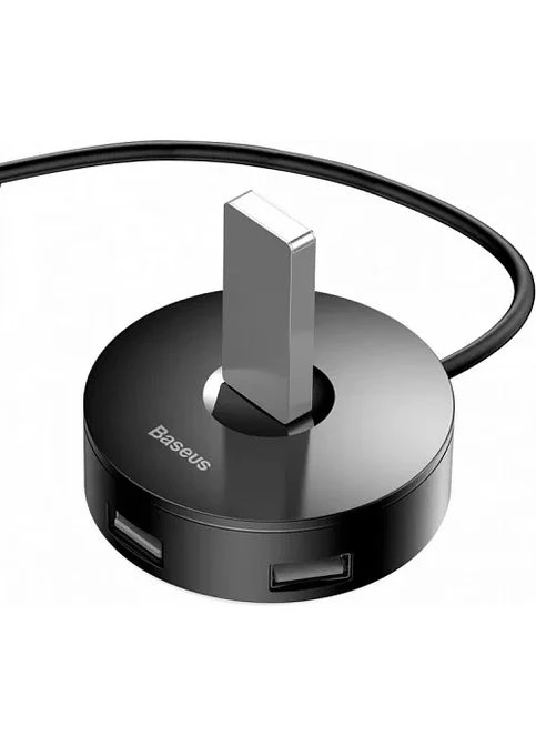 USBхаб Round Box HUB Adapter (USB3.0 to USB3.0*1+USB2.0*3) 1m CAHUB-U01 Black Baseus (304531106)