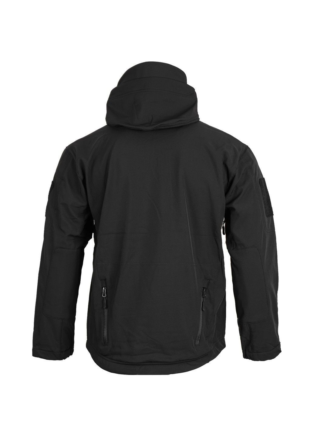 Чорна демісезонна тактична куртка softshell shark skin silver knight Vik-Tailor