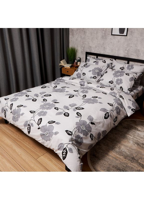 Комплект постільної білизни Бязь Gold Люкс King Size 220x240 наволочки 4х50х70 (MS-820009418) Moon&Star Misty Petals (356114912)