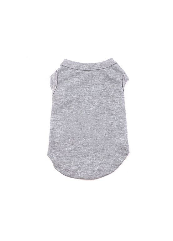Хлопковая майка для собак Pet Style "Однотон" Серая XL No Brand - (323232063)