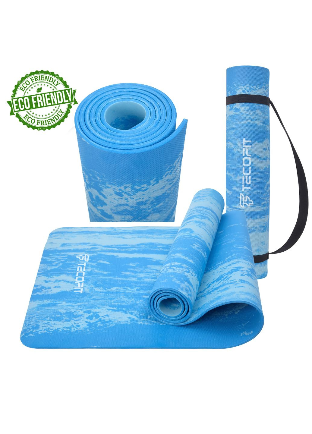 EVA Mat / ЕВА мат Size:173*61*6mm (Blue) marble/мармур TOP240214835 TECOFIT (370439584)