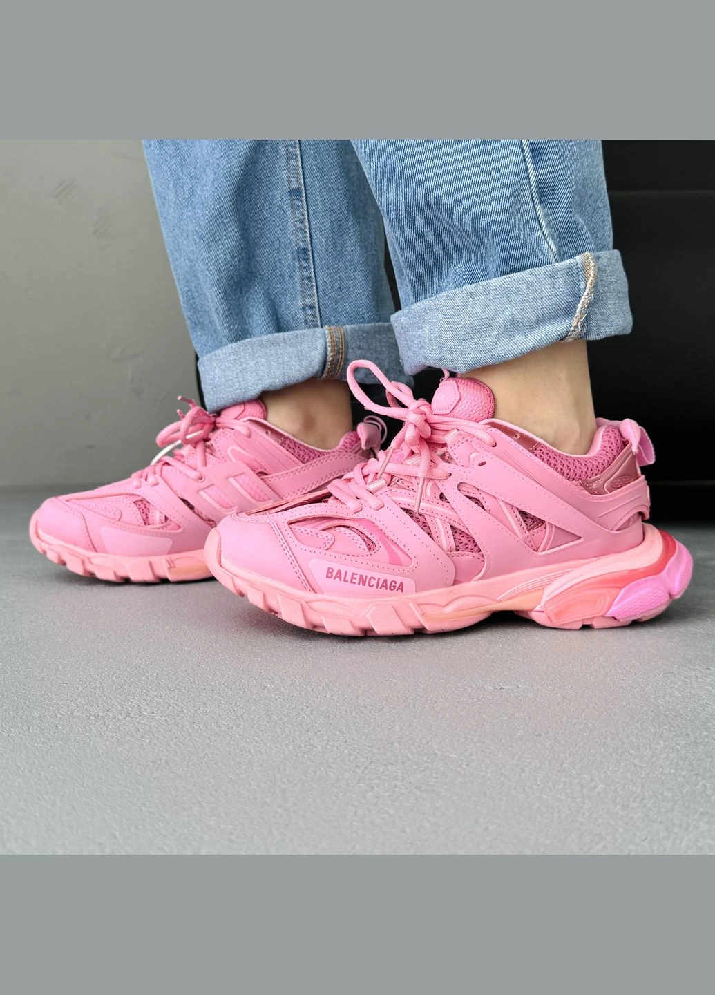 Кросівки жіночі Balenciaga Track 3.0 Pink | Баленсіага Трек 3.0 рожеві No Brand рожеві демісезони (341551525)