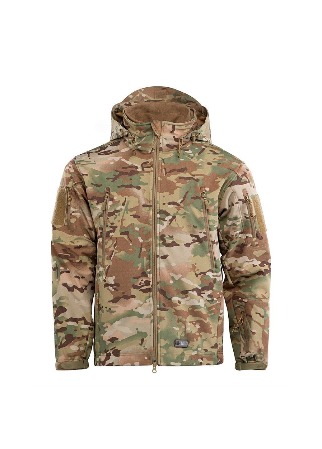 Комбинированная демисезонная куртка soft shell с подстежкой multicam M-TAC