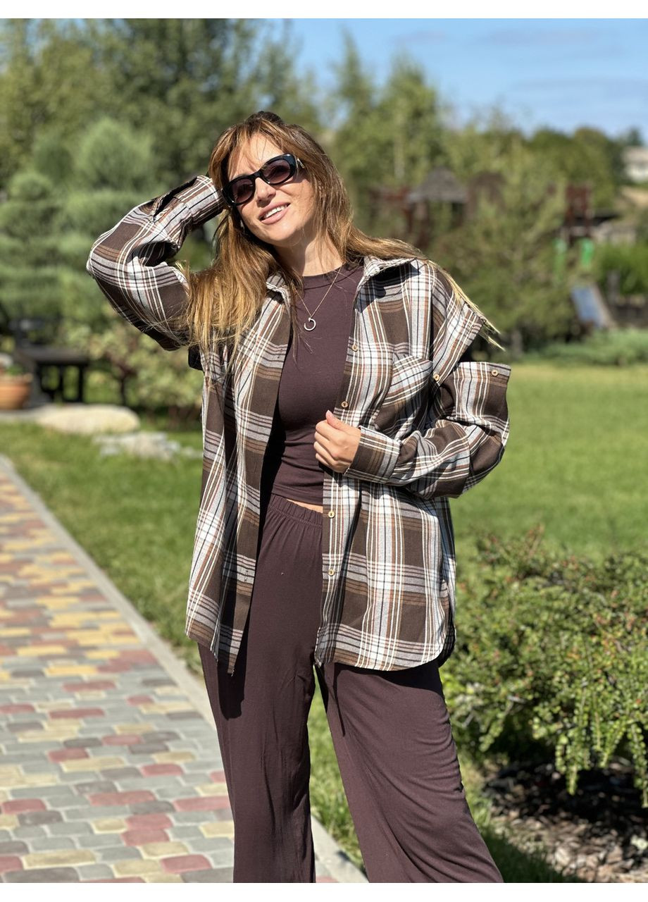 Кофейная рубашка Maybel