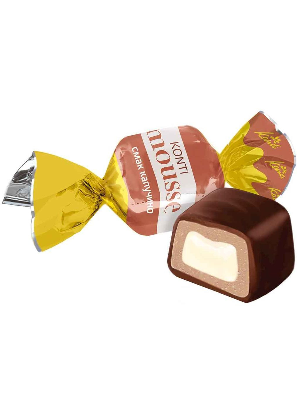 Цукерки 1кг "-mousse" смак капучино Konti (356456791)