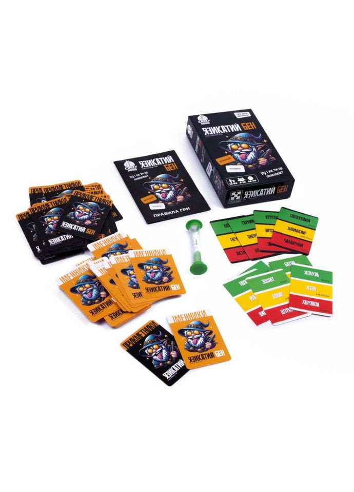 Карточная игра "Языкастый Бен" VT5903-04, 100 карточек, песочные часы Vladi toys (342025710)