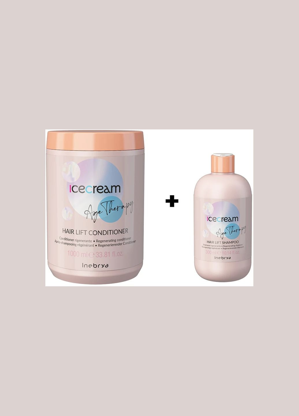 Набір Hair Lift для зрілого, пористого та хімічно обробленого волосся 1000 мл + 300 мл Inebrya (314710451)