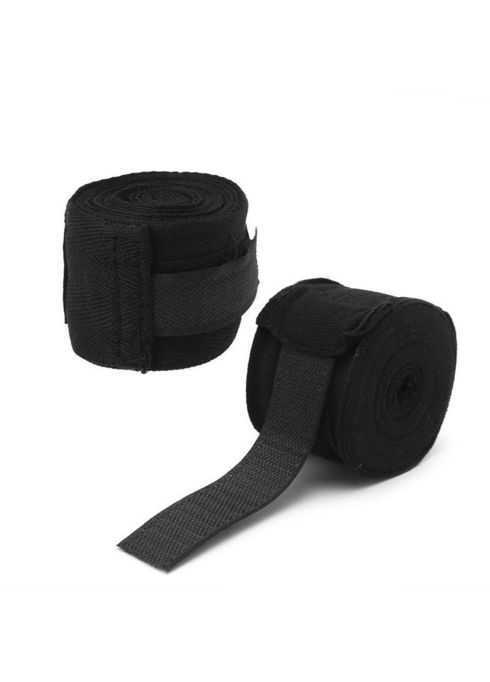 Боксерские бинты Hard NE-BOX-N1BK 3 метра, нейлоновые, черные Newt (334010844)