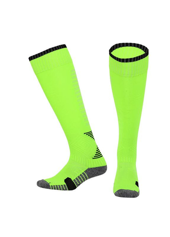 Гетри футбольні дитячі SJM661 Салатово-чорний, (57658008) Spoint (359398654)