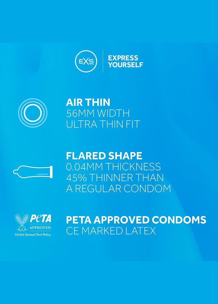 Презервативы Air Thin, 12 шт. EXS (335863259)