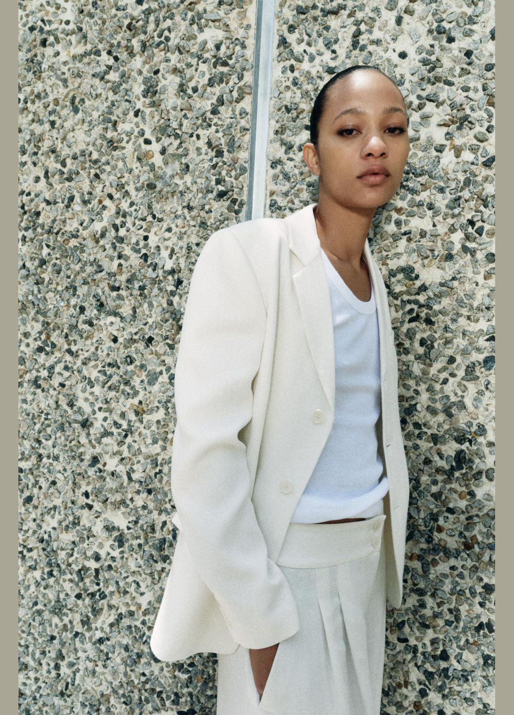 Приталений блейзер zw collection із змішаної лляної тканини Zara (318416503)