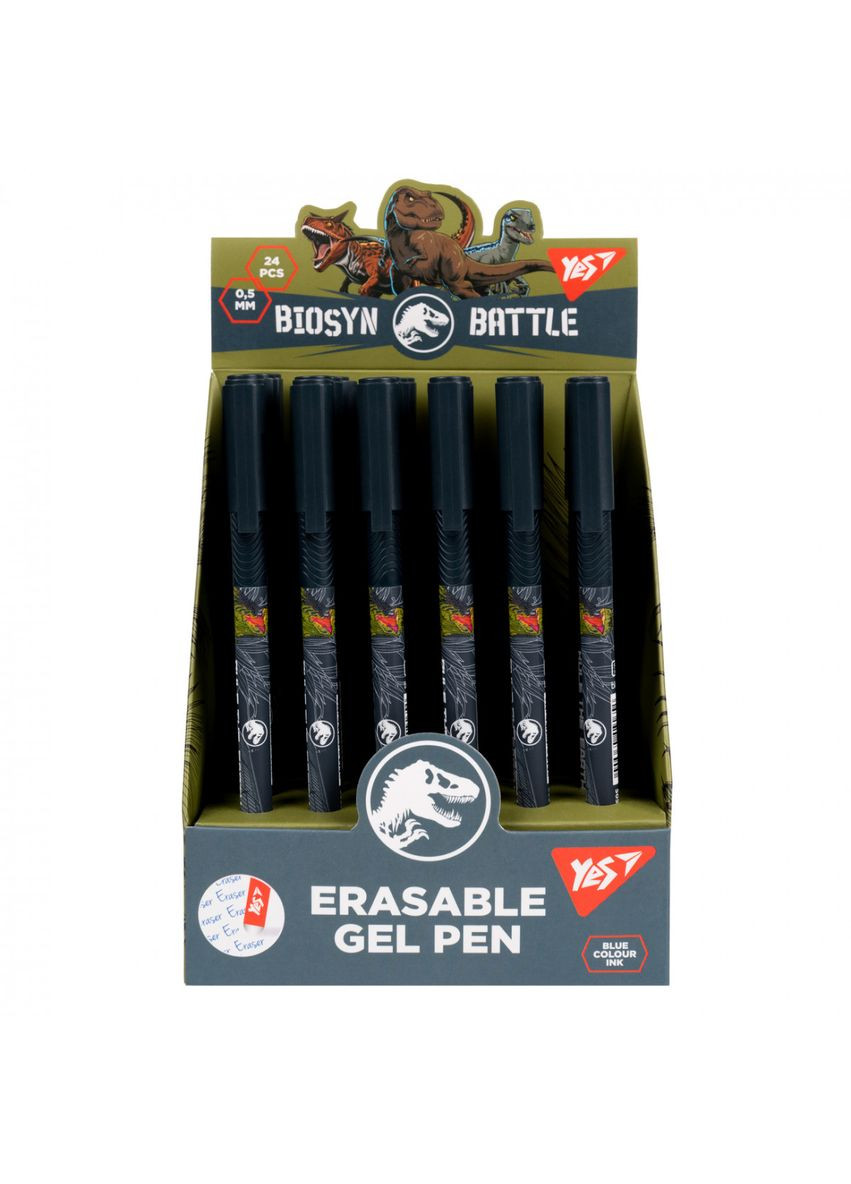 Ручка гелевая пиши-стирай Jurassic World Dino 420448 0,5 мм синя Yes (336881940)