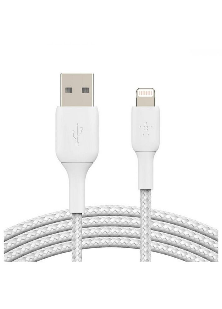 Кабель Lightning USB-A - Lightning 2m White (CAA002BT2MWH) Belkin (316631539)
