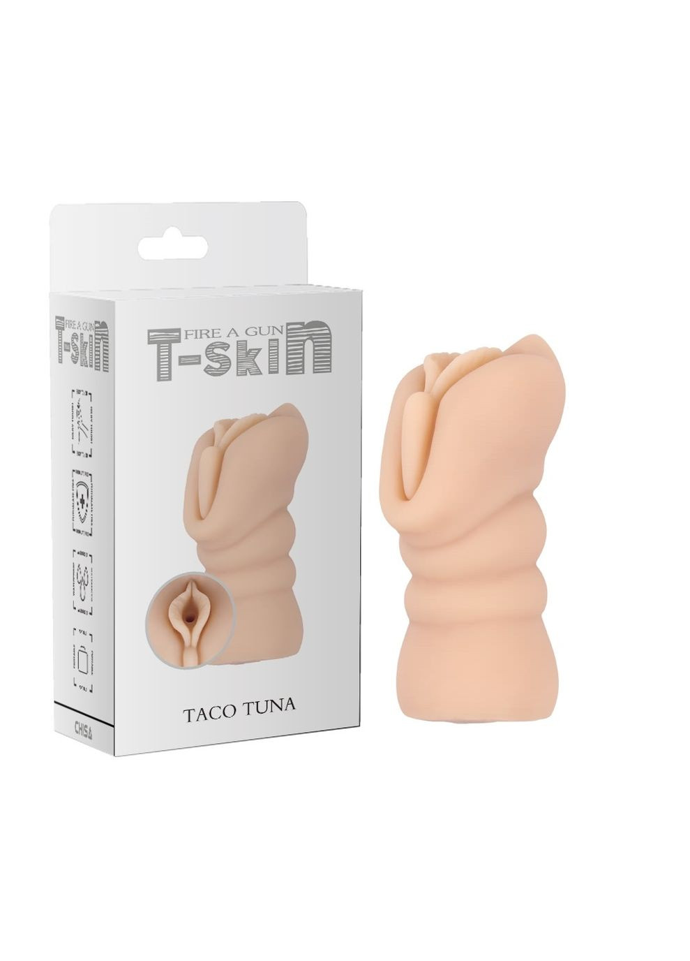 Мастурбатор вагіна, кіберкожа — T-Skin Fire Taco Tuna Drive Chisa (336946237)