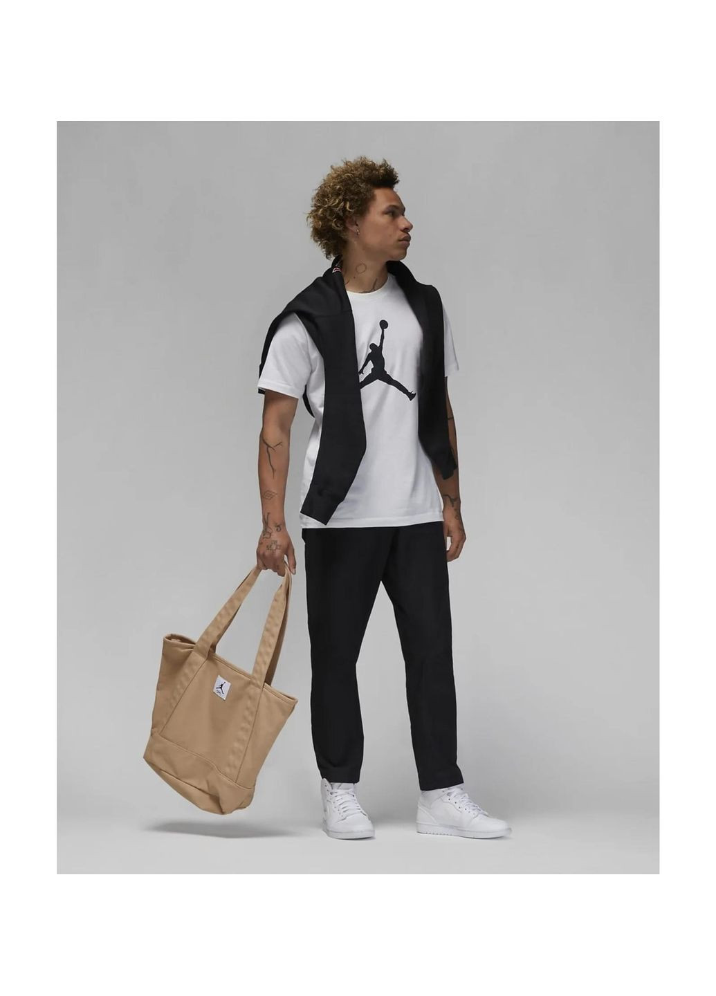 Белая футболка мужская jumpman tee (cj0921-100) Jordan