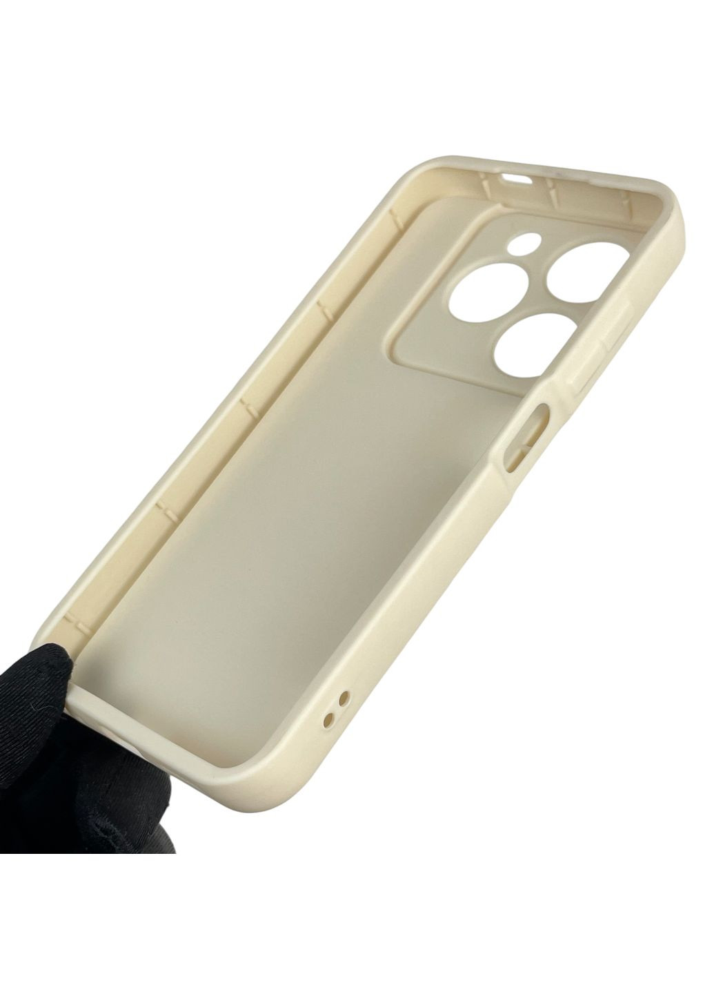 Чехол силиконовый Soft Touch с 3D принтом женским для Spark 20C BG7n молочный (Полная защита камеры) Tecno (373670827)