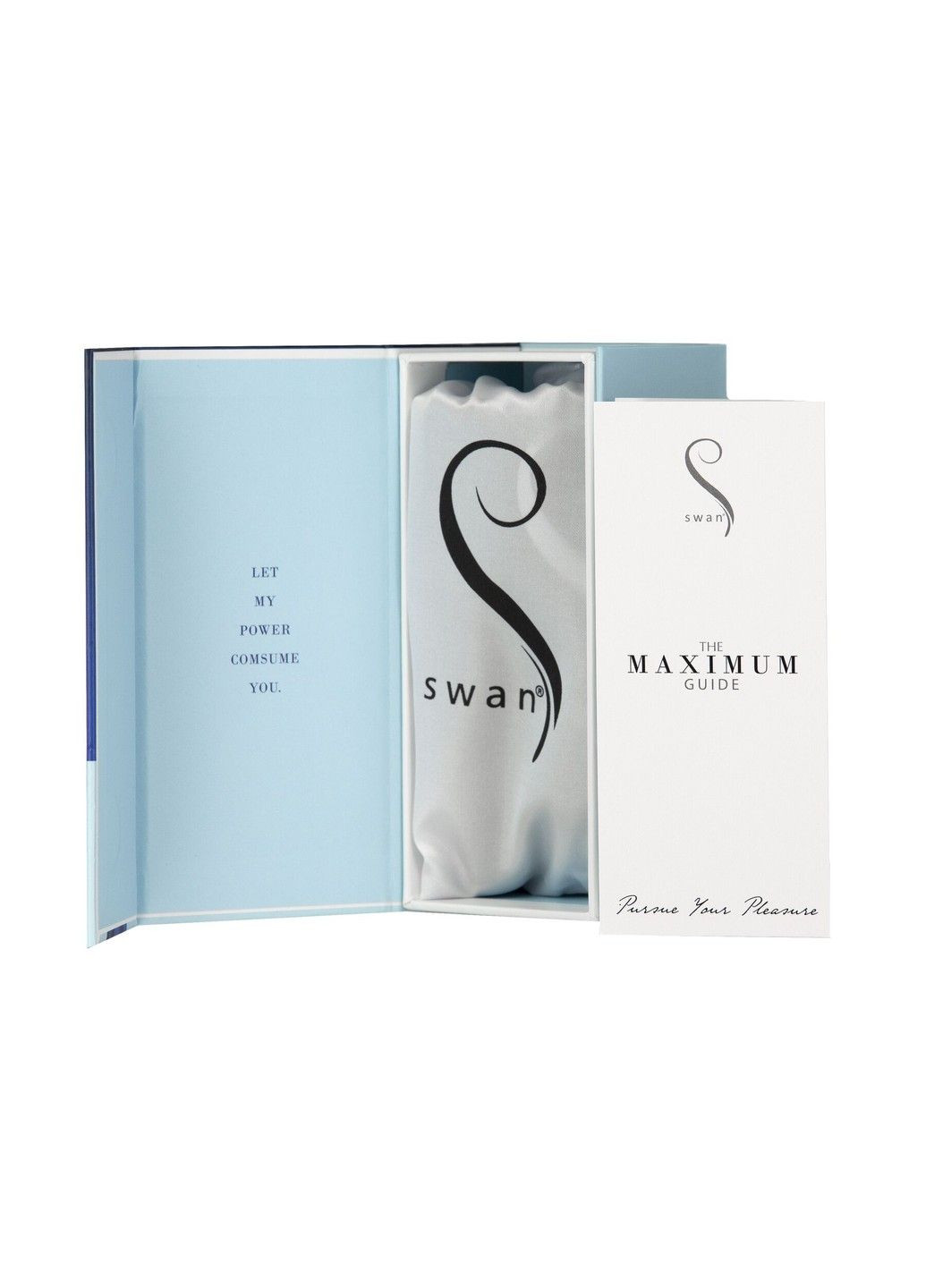 Віброкуля Maximum + Comfy Cuff Blue, суперпотужна, різна інтенсивність, силіконова манжета Swan (333333150)