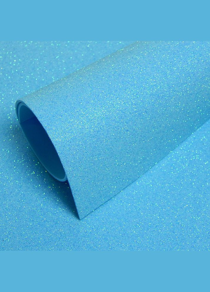 Фоаміран з глітером "хамелеон" АВ, 20х30 см, блакитний No Brand (341730688)