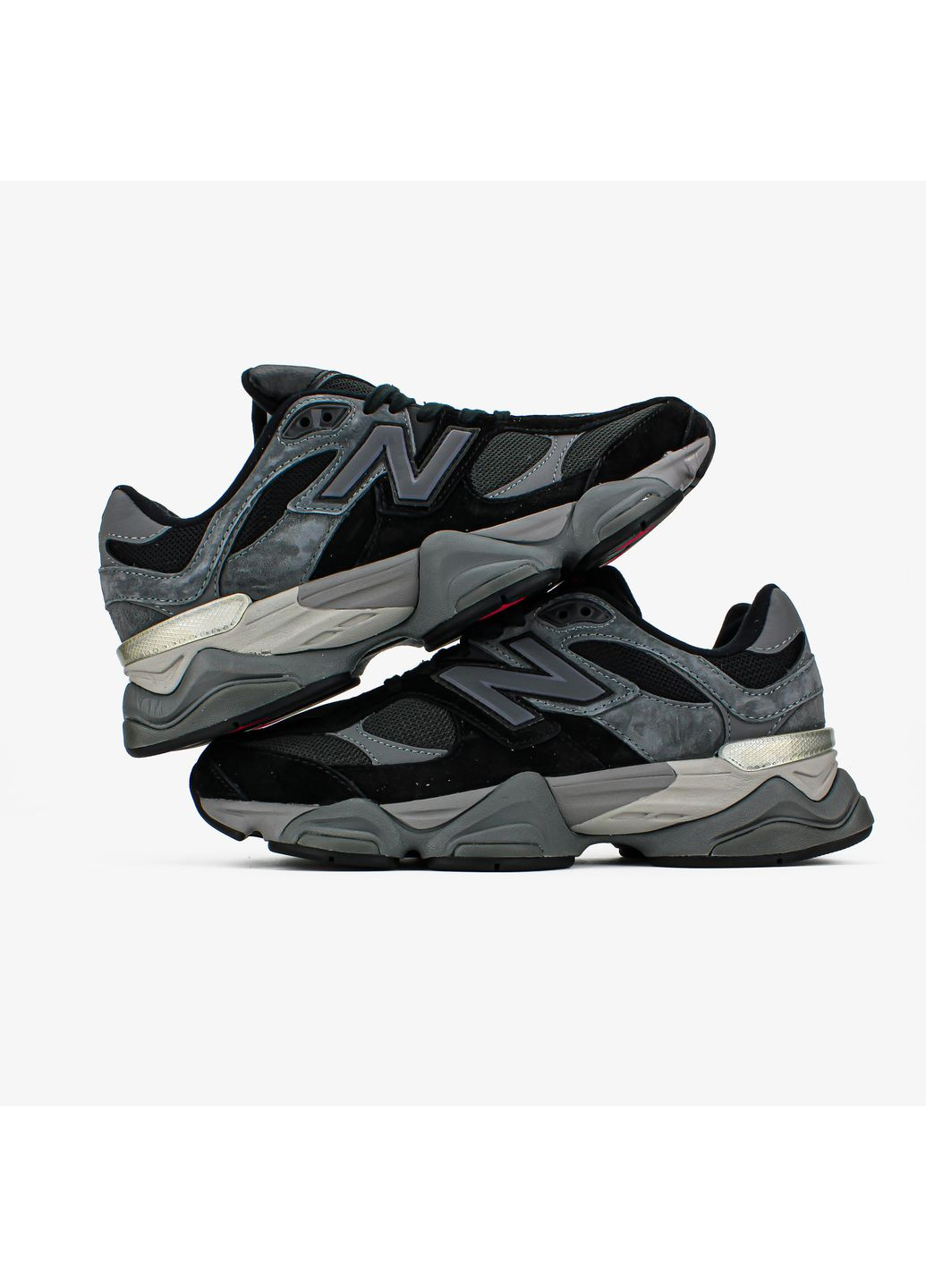 Кросівки жіночі і чоловічі New Balance 9060 grey | Нью Беланс 9060 сірі No Brand темно-сірі демісезони (369002735)