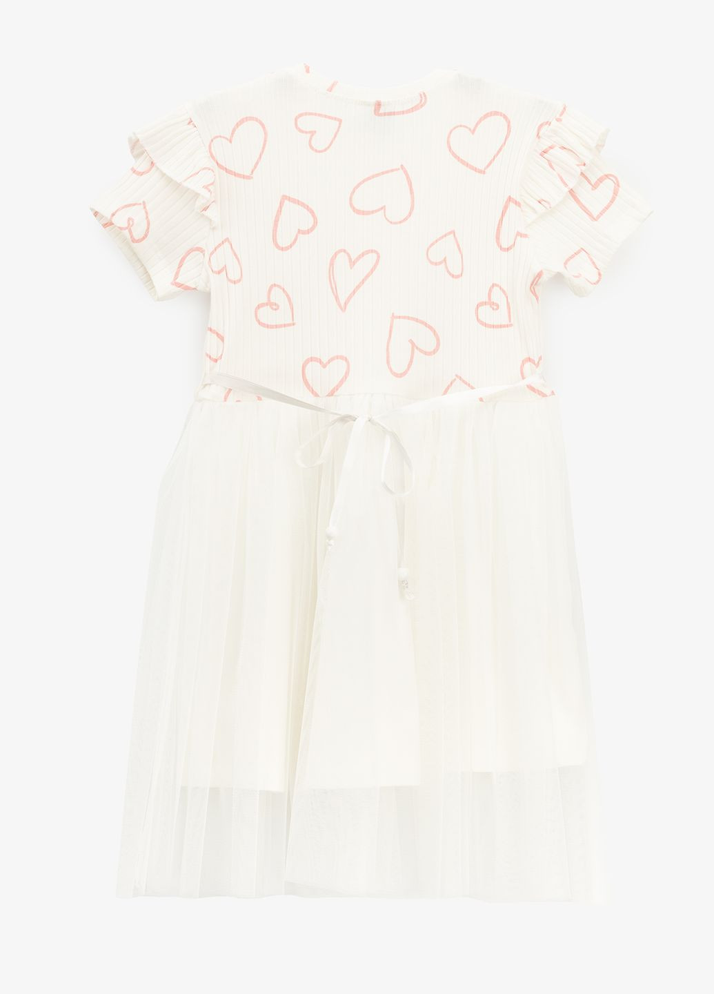 Молочное платье с принтом для девочки 16587 110 см shop (2000990961624) Baby Show (322213070)