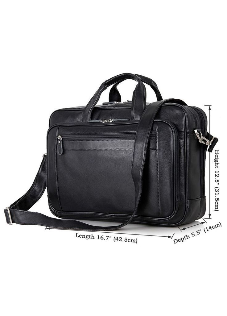 Сумка чоловіча через плече шкіряна 14398 для ноутбука 17 дюймів Vintage (302008735)