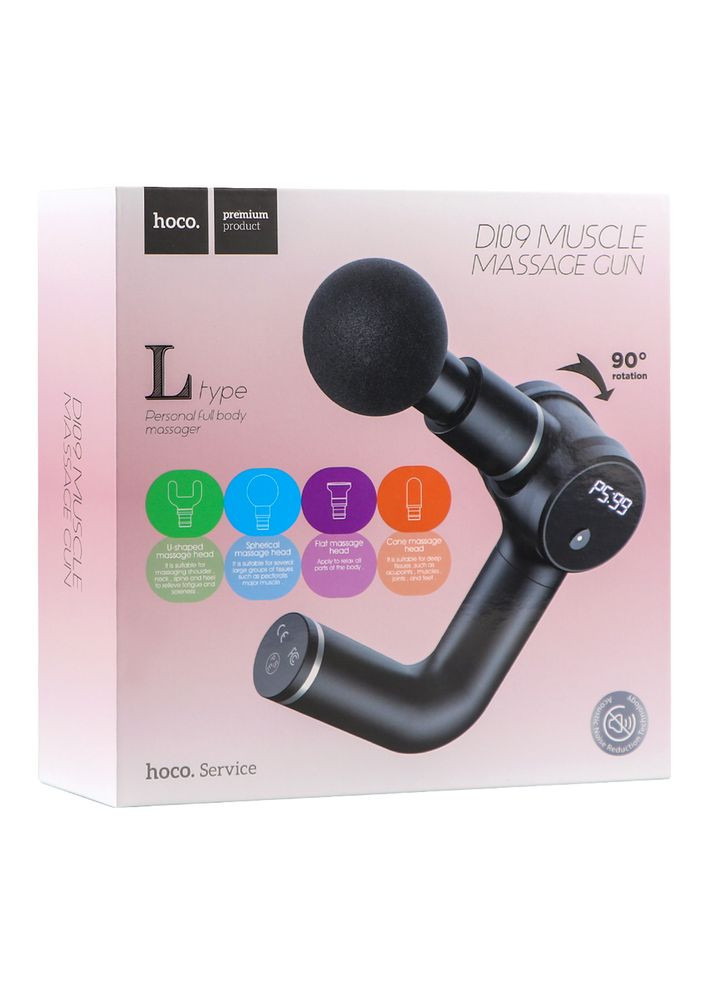 Массажер Ударный DI09 Черный Hoco (370440192)