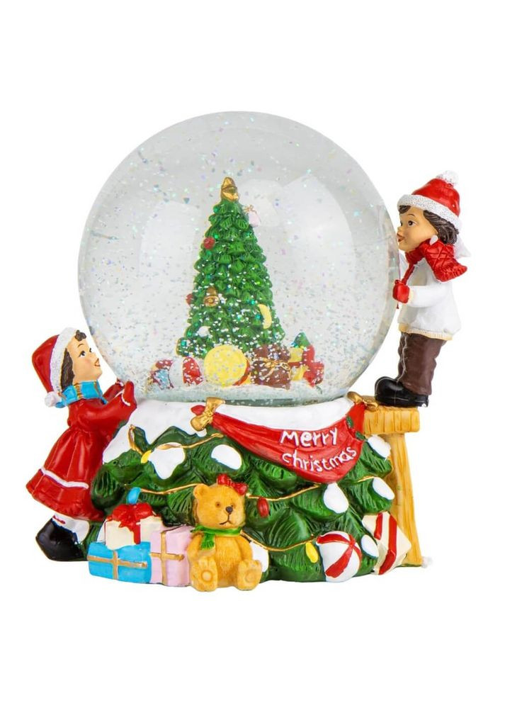 Фигурка снежный шар Новогоднее чудо 14х15х18 см на батарейках 16016-026 Lefard (346528877)