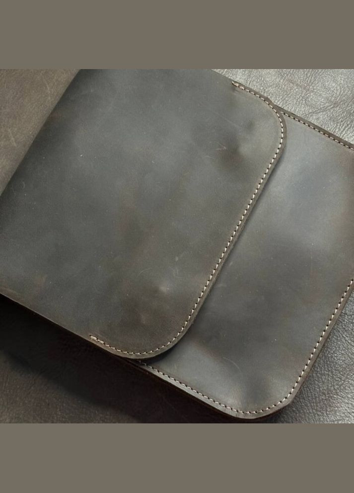 Сумка коричнева через плече чоловіча Майамі, сумка месенджер чоловіча 20*24*4 см з широким ремінцем No Brand (333705227)