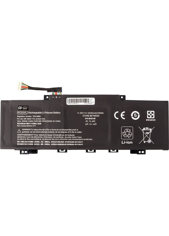 Аккумулятор для ноутбуков HP Pavilion X360 14 Series (PC03XL) 11.55 V 3400 mAh (NB462346) PowerPlant (324021867)