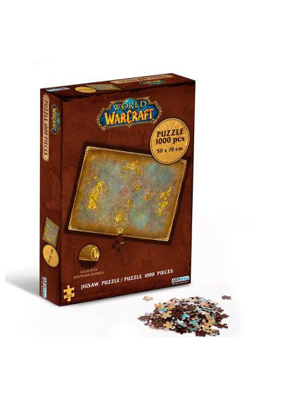 Пазл World of Warcraft Azeroth's map 1000 деталей (ABYJDP011) Abystyle World of Warcraft Azeroth's map 1000 деталей (366104421)