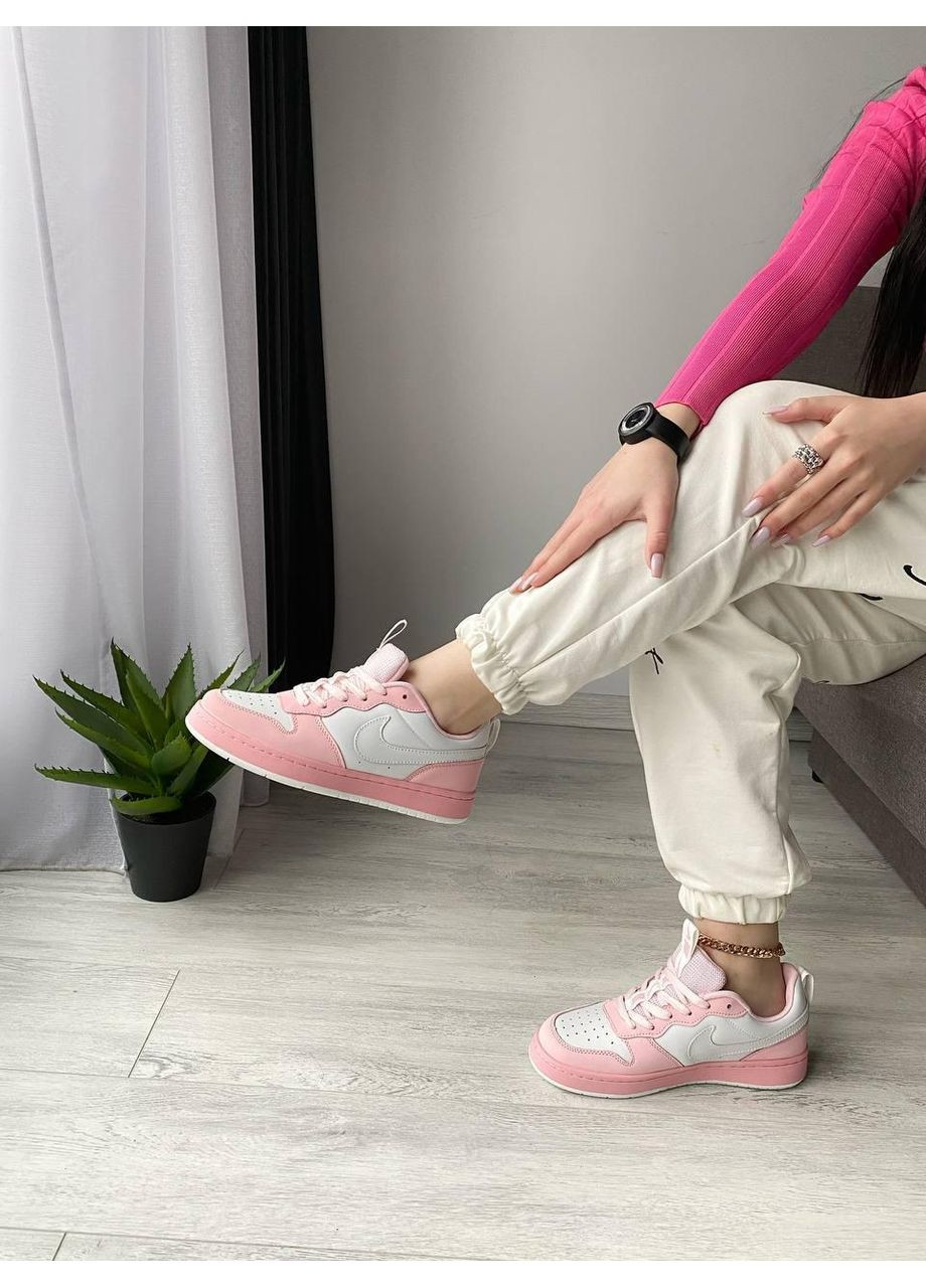 КРОСІВКИ ЖІНОЧІ NIKE AIR FORCE 1 PINK 1 НАЙК АІР ФОРС 1 ПРЕМІУМ No Brand рожеві демісезони (369391213)