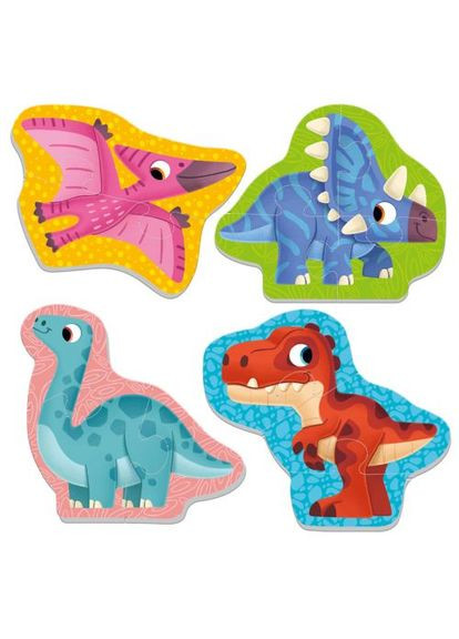 Мʼякі бебі пазли "Малюк зможе: Динозаври" Vladi toys (361414999)