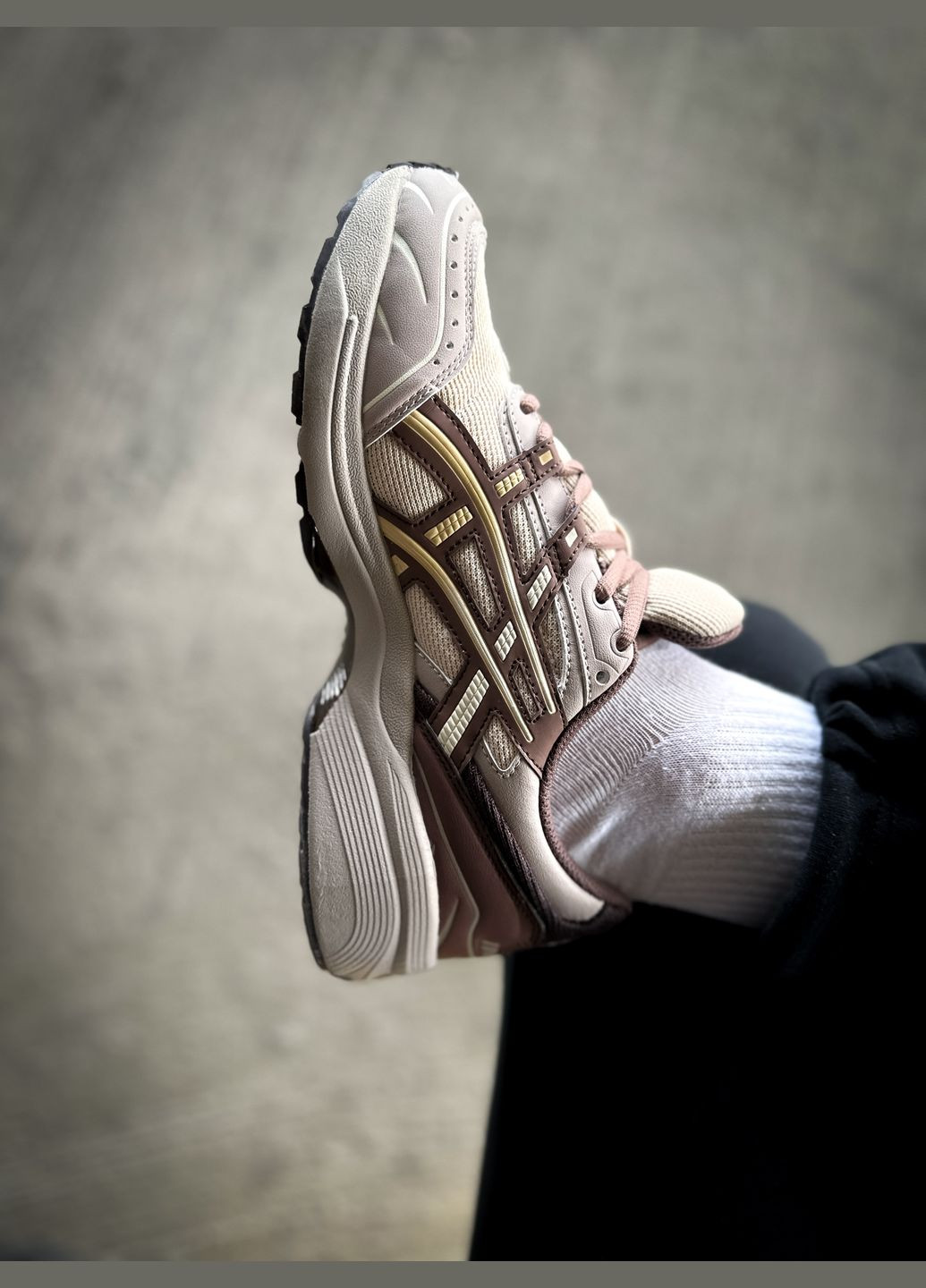 Бежеві всесезон кросівки чоловічі asics gel-nyc 1090 beige | асікс гель-нюк 1090 бежеві No Brand