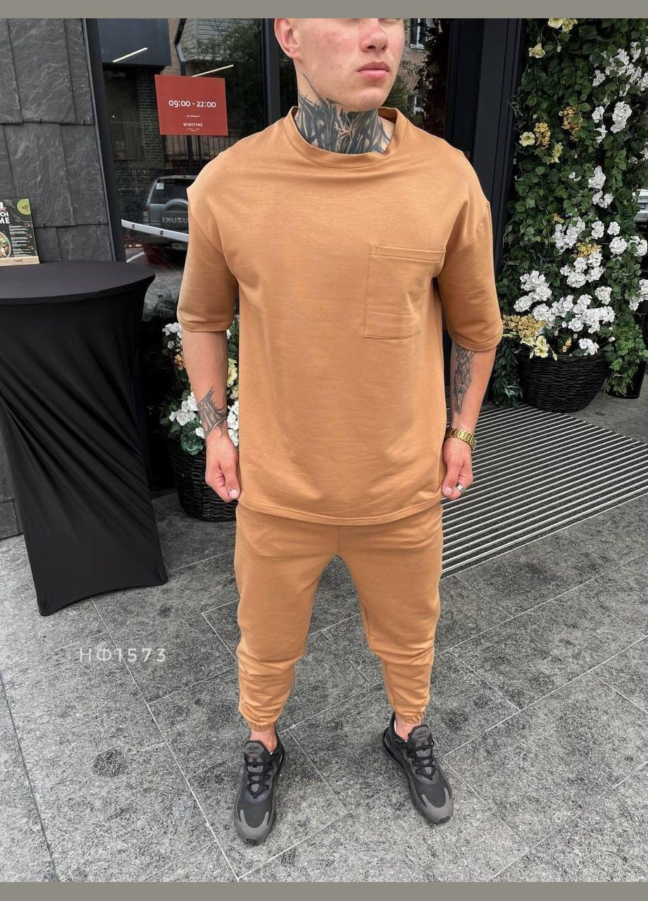 Комплект чоловічий оверсайз (штани+футболка) No Brand комплект (300524233)