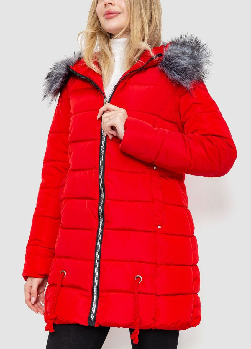 Красная демисезонная куртка женская, цвет красный, Ager