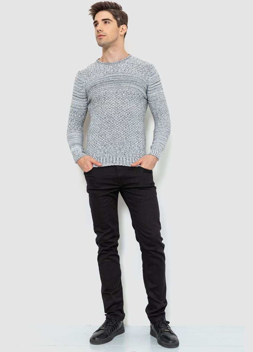 Серый зимний свитер мужской, цвет серый, Ager