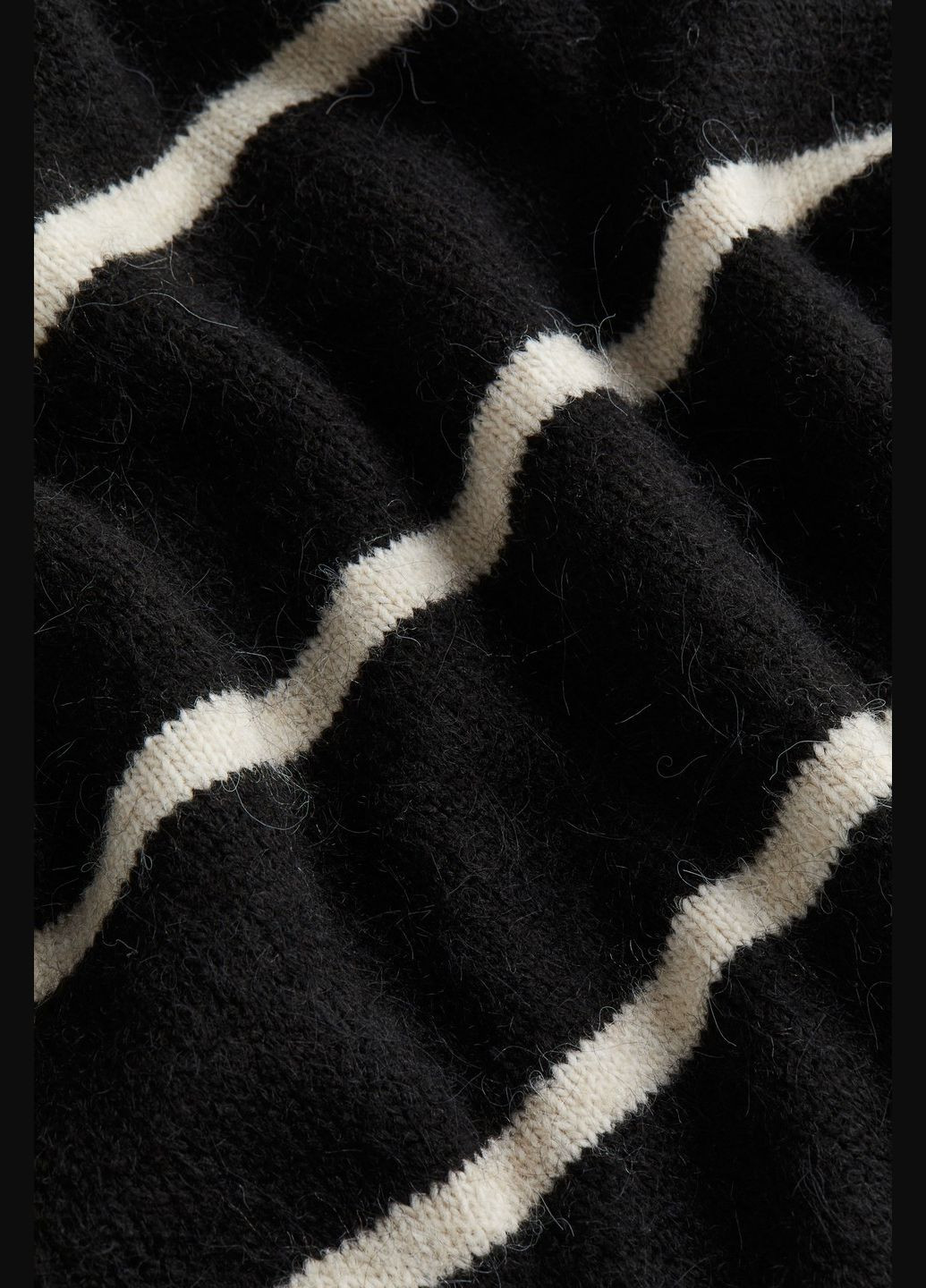 Чорна сукня зимова вільного крою H&M в смужку