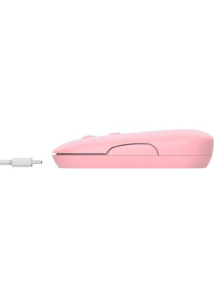 Компютерная мышь Puck Wireless/Bluetooth Silent, бесшумная, Pink Trust (345064927)