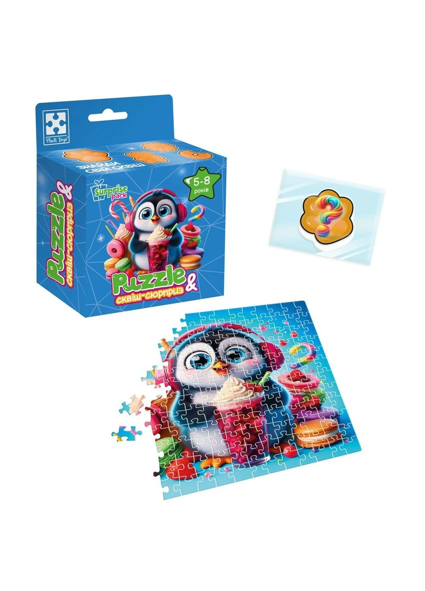 Игра развивающая пазлы с сюрпризом "Пингвинчик" Vladi toys (352538472)